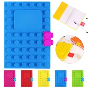 Custom Logo A6 Silicone Brick Cover Notebook