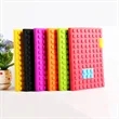 Custom Logo A6 Silicone Brick Cover Notebook | https://www.bestnamebadges.com