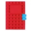 Custom Logo A6 Silicone Brick Cover Notebook | https://www.bestnamebadges.com