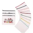 Personalized Canvas Zippered Pouch | https://www.bestnamebadges.com
