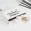 Personalized Canvas Zippered Pouch | https://www.bestnamebadges.com