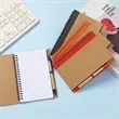 A5 Kraft Spiral Notebook with Pen Set | https://www.bestnamebadges.com