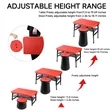 Retractable Briefcase Folding Table And Stool Set | https://www.bestnamebadges.com