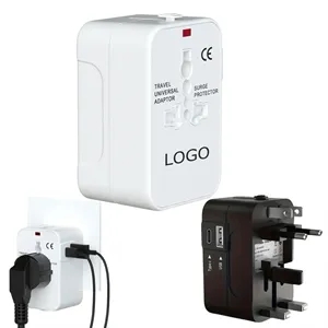 Universal Travel Adapter with Type-C & USB-A Ports