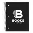 5 Subject Spiral Notebook  | https://www.bestnamebadges.com