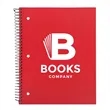 5 Subject Spiral Notebook  | https://www.bestnamebadges.com