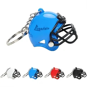 Plastic Mini 3D Football Helmet Keychain