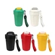 15Oz Travel Insulated Stainless Steel Coffee Mug W/ Strap | https://www.bestnamebadges.com