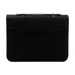 Leather Business Portfolio Binder W/ Zipper Closure & Handle | https://www.bestnamebadges.com