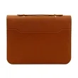 Leather Business Portfolio Binder W/ Zipper Closure & Handle | https://www.bestnamebadges.com