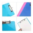 A4 Colorful Clear Acrylic Basic Clipboard W/ Hanging Hole | https://www.bestnamebadges.com