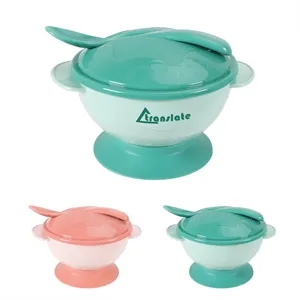 Stay Put Baby Suction Bowl W/ Spoon & Lid