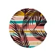 2 3/4" Round Soft Neoprene Car Coaster W/ Finger Notch | https://www.bestnamebadges.com
