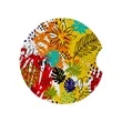 2 3/4" Round Soft Neoprene Car Coaster W/ Finger Notch | https://www.bestnamebadges.com