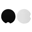 2 3/4" Round Soft Neoprene Car Coaster W/ Finger Notch | https://www.bestnamebadges.com