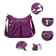 Waterproof Nylon Crossbody Shoulder Bag W/ Multiple Pockets | https://www.bestnamebadges.com