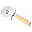 Stainless Steel Pizza Cutter Wheel W/ Wood Handle | https://www.bestnamebadges.com