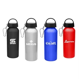 25Oz Aluminum Sport Water Bottle W/Carabiner