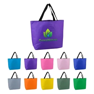 Reusable 600D Oxford Grocery Boat Tote Bag W/ Gusset