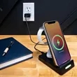 TriCharged 3-in-1 15W Wireless Charging Stand | https://www.bestnamebadges.com