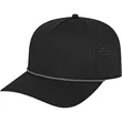 Cap America Summit Perforated Cap with Rope | https://www.bestnamebadges.com