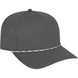 Cap America Summit Perforated Cap with Rope | https://www.bestnamebadges.com