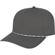 Cap America Summit Perforated Cap with Rope | https://www.bestnamebadges.com