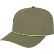 Cap America Summit Perforated Cap with Rope | https://www.bestnamebadges.com