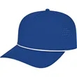 Cap America Summit Perforated Cap with Rope | https://www.bestnamebadges.com