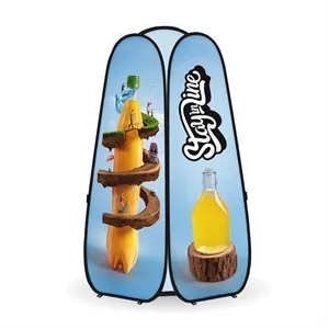 Three Sided Tower Shaped A - POP UP Standing Banner