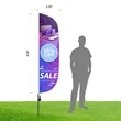 Custom Digital Printed Feather Flags - 8' x 2' | https://www.bestnamebadges.com