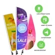 Custom Digital Printed Feather Flags - 8' x 2' | https://www.bestnamebadges.com
