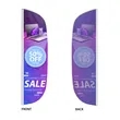 Custom Digital Printed Feather Flags - 8' x 2' | https://www.bestnamebadges.com