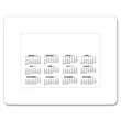 Calendar Punch Out Picture Frame | https://www.bestnamebadges.com