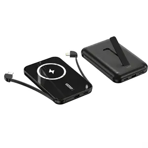5000mAh Wireless Power Bank with Charging Stand