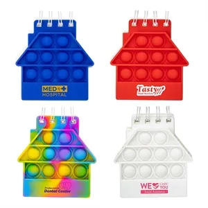 House Spiral Notebook Push Pop
