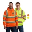 Hi Viz Class 3 Two Tone Reflective Tape Safety Hoodie | https://www.bestnamebadges.com