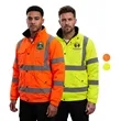 Hi Viz Class 3 Waterproof Reflective Safety Bomber Jacket | https://www.bestnamebadges.com