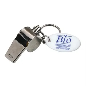 Metal Whistle Keychain