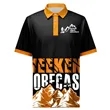 Custom Sublimated Performance Polo With Self Fabric Cuffs | https://www.bestnamebadges.com