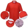 Custom Sublimated Performance Polo With Self Fabric Cuffs | https://www.bestnamebadges.com