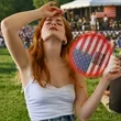 Patriotic Neck Fan | https://www.bestnamebadges.com
