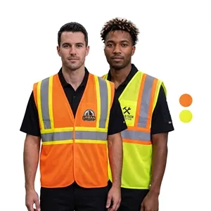 High Viz Class 2 Reflective Tape Safety Hook & Loop Vest
