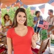 6" USA Flag | https://www.bestnamebadges.com