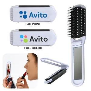 Folding Brush & Mirror
