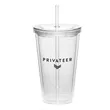 16oz Cup w/Straw | https://www.bestnamebadges.com