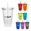 16oz Cup w/Straw | https://www.bestnamebadges.com