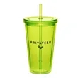 16oz Cup w/Straw | https://www.bestnamebadges.com