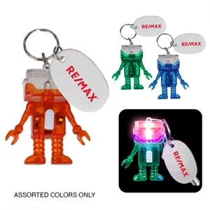 Light Up Robot Keychain