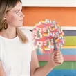 Flag Paper Fan | https://www.bestnamebadges.com